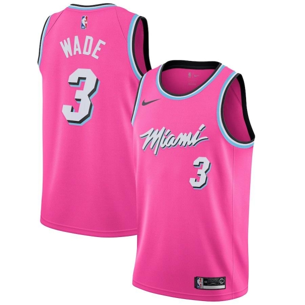 Баскетбольная джерси Nike Dwyane Wade Miami Heat Vice Sunset Pink