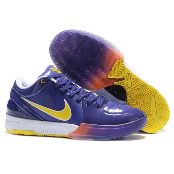 Nike Zoom Kobe 4 Purple Yellow White
